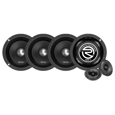 4-pack Recoil MS65-4P med RLT250, SPL-kit i gruppen Paketlösningar / Paket för bilen / SPL Högtalarpaket hos BRL (SETMS654PPKT1)