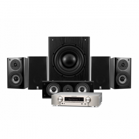 Marantz NR1510 & System One SB-15B hemmabiopaket 5.1, svart i gruppen Paketlösningar / Paket för hemmet / Hemmabio & Hemmabiopaket hos BRL (SETNR1510PKT4)