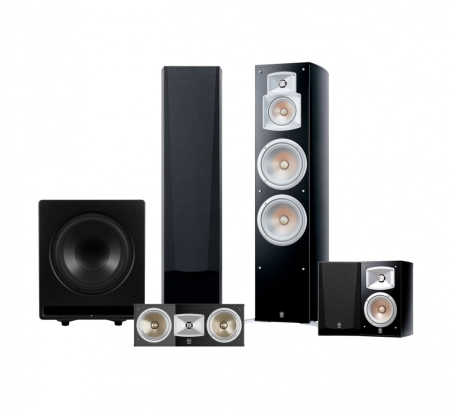 Yamaha NS-777 surroundsystem med subwoofer, 5.1 hemmabiopaket i gruppen Paketlösningar / Paket för hemmet / Högtalarpaket hem hos BRL (SETNS777BPKT2)