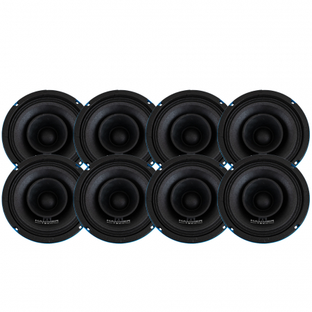 8-pack Hammer Tech Omni Class OCF165, 6.5tums mellanregister i gruppen Paketlösningar / Paket för bilen / SPL Högtalarpaket hos BRL (SETOCF65PKT3)