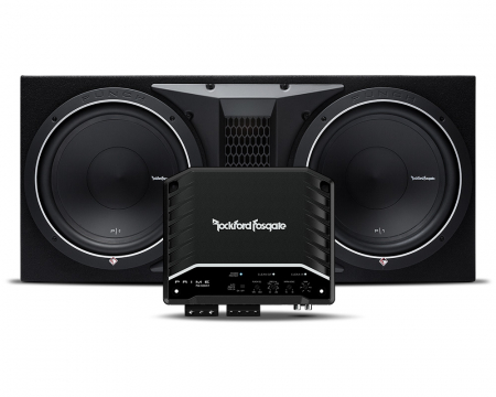 Rockford Fosgate P1-2x12 & Rockford Fosgate R2-500X1 i gruppen Paketlösningar / Paket för bilen / Baspaket hos BRL Electronics (SETP12X12R2500)