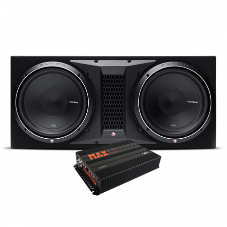 Rockford Fosgate P2-2X12 med MAX A2-800.1D i gruppen Paketlösningar / Paket för bilen / Baspaket hos BRL Electronics (SETP22X12PRO)