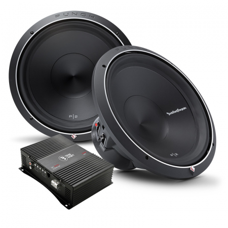2-Pack Rockford Fosgate P2D415 & Bass Habit SPL ELITE 2000.1DF i gruppen Paketlösningar / Paket för bilen / Baspaket hos BRL (SETP2D415SE2)