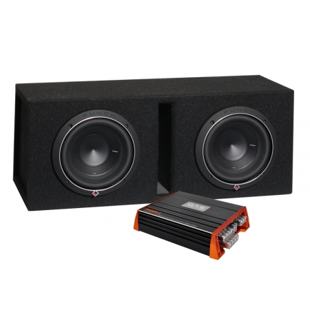 Rockford Fosgate P2D48 2x8 i GAS GV-låda + GAS PRO 80.4 i gruppen Billjud / Paketlösningar / Baspaket hos BRL.se (SETP2D48GVPKT3)