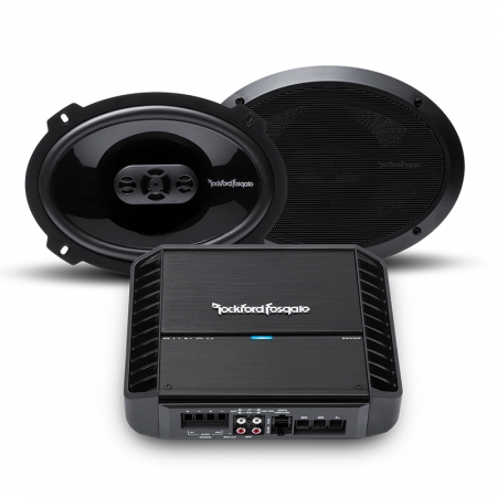 Rockford Fosgate P300X2 med P1694 högtalarpaket i gruppen Paketlösningar / Paket för bilen / Hatthyllepaket hos BRL Electronics (SETP300X2PKT1)