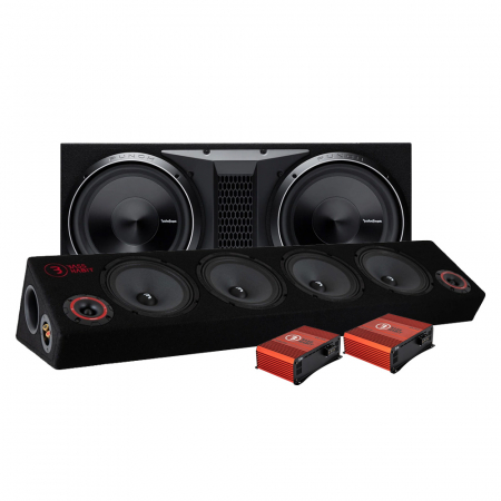 Rockford Fosgate P3-2X12 raggarpaket med Play SPL84 i gruppen Paketlösningar / Paket för bilen / Raggarpaket hos BRL Electronics (SETP32X12PKT4)