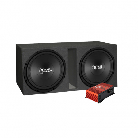 2-pack Bass Habit P380 i baslåda & SPL ELITE 1200.1DF, baspaket i gruppen Paketlösningar / Paket för bilen / Baspaket hos BRL (SETP380PKT12)