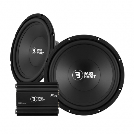 2-pack Bass Habit P380 & Play Power 1000.1, baspaket i gruppen Paketlösningar / Paket för bilen / Baspaket hos BRL (SETP380PKT14)
