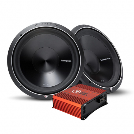 2-pack Rockford Fosgate Punch P3D412 & Bass Habit SPL ELITE 2100.1DF, baspaket i gruppen Paketlösningar / Paket för bilen / Baspaket hos BRL Electronics (SETP3D412SE2)