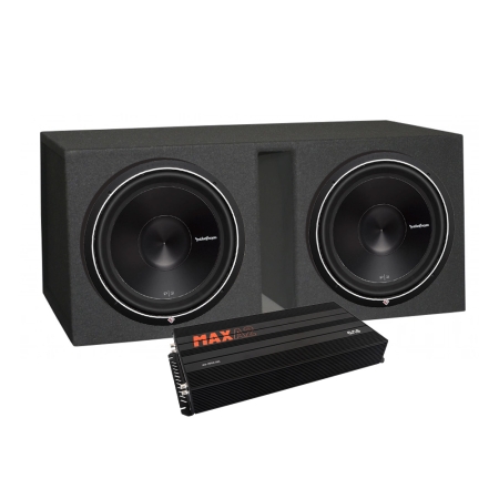 2-pack Rockford Fosgate P3D4-15 i låda med slutsteg, 2x15 baspaket i gruppen Paketlösningar / Paket för bilen / Baspaket hos BRL (SETP3D415PKT6)