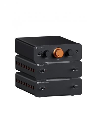 Fosi Audio P4 med dubbla V3 Mono, kompakt stereokombo i gruppen Paketlösningar / Paket för hemmet / Stereokombo hos BRL (SETP4PKT1)