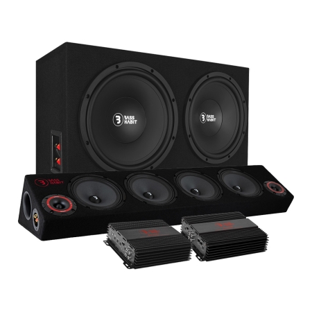 Bass Habit PL212 med SPL64 och slutsteg, raggarpaket i gruppen Paketlösningar / Paket för bilen / Raggarpaket hos BRL (SETPL212PKT13)