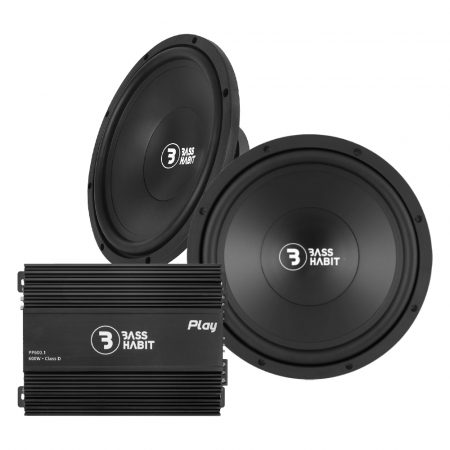 2-pack Bass Habit P300 & Play Power 600.1 (gen. 2), baspaket i gruppen Paketlösningar / Paket för bilen / Baspaket hos BRL Electronics (SETPL300PKT1)