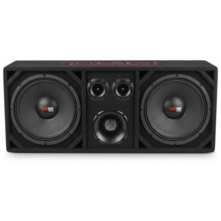 DS18 PRO-X12.4M i VOC12PRO, SPL-låda med diskanter och driver i gruppen Billjud / Bilhögtalare / Raggarplanka hos BRL (SETPROX124MPKT1)