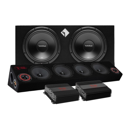 Rockford Fosgate R2-2X12 raggarpaket med Bass Habit SPL64 i gruppen Nyheter hos BRL (SETR22X12PKT10)