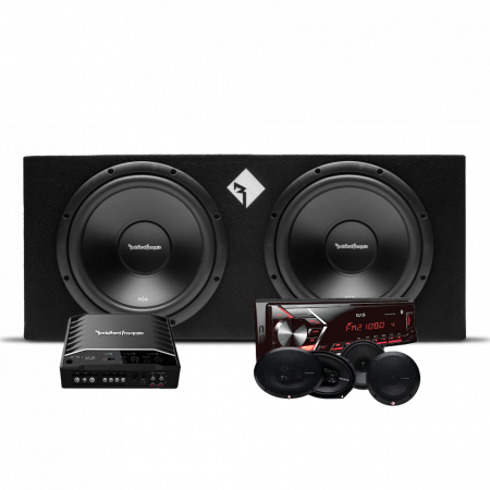 Rockford Fosgate R2-2X12 helhetspaket i gruppen Paketlösningar / Paket för bilen / Helhetspaket hos BRL Electronics (SETR22X12PKT2)