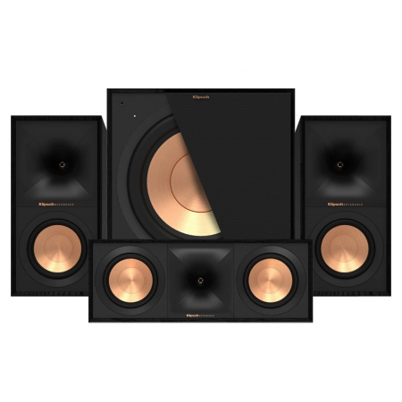 Klipsch R-50M, R-50C & Klipsch R-101SW 3.1 högtalarpaket, svart i gruppen Paketlösningar / Paket för hemmet / Högtalarpaket hos BRL Electronics (SETR50MPKT5)