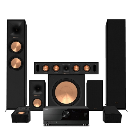 Yamaha RX-A2A med Klipsch Reference-högtalare, 5.1.2 Atmos-hemmabiopaket i gruppen Paketlösningar / Paket för hemmet / Hemmabio & Hemmabiopaket hos BRL (SETR600FPKT6)