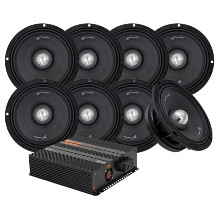 8-pack B2 RAGE8PV3 med MAX PA1-1500.2DZ1, SPL-paket i gruppen Paketlösningar / Paket för bilen / SPL Högtalarpaket hos BRL (SETRAGE8PV3PKT1)