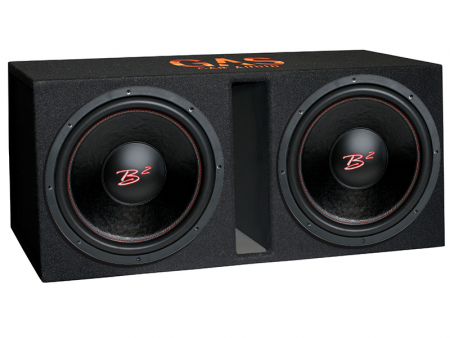 B² Audio RIOT D4 2x15 tum i GV låda med logotyp i gruppen Billjud / Bas / Passiv baslåda hos BRL Electronics (SETRIOT15GV215)