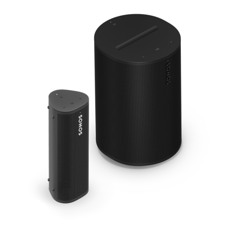 Sonos Roam 2 & Era 100 svart, multiroompaket small i gruppen Paketlösningar / Paket för hemmet / Multiroompaket hos BRL (SETROAM2BPKT1)