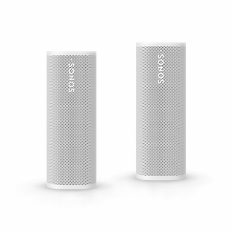 2-pack Sonos Roam 2 bärbar högtalare med Bluetooth och Wi-Fi, vit i gruppen Hemmaljud / Högtalare / Smarta högtalare hos BRL Electronics (SETROAM2WX2)