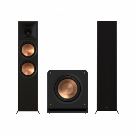 Klipsch RP-8000F II & RP-1200SW 2.1 högtalarpaket, svart i gruppen Paketlösningar / Paket för hemmet / Högtalarpaket hos BRL Electronics (SETRP8000IIFPKT4)