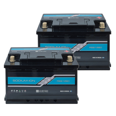 Batteripaket, 2-pack CustomElectro RSS v2 12-60 Sodium-Ion i gruppen Billjud / Tillbehör / Batterier hos BRL (SETRSSV21260X2)