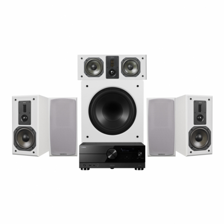 Yamaha Aventage RX-A2A & Dynavoice Definition DM-6 5.1 hemmabiopaket, vit i gruppen Paketlösningar / Paket för hemmet / Hemmabio & Hemmabiopaket hos BRL Electronics (SETRXA2APKT9)
