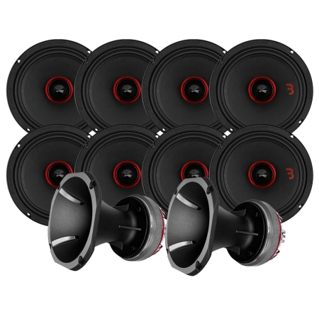 8-pack Bass Habit SE2200M med 2st SE50HTH, SPL-paket large i gruppen Paketlösningar / Paket för bilen / SPL Högtalarpaket hos BRL (SETSE2200MPKT5)