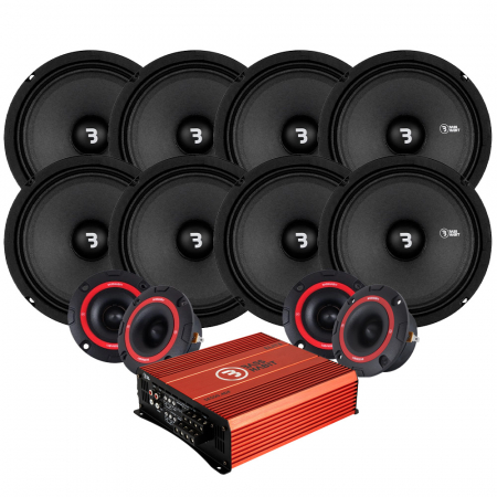 Bass Habit SP165M & SP25A SPL-paket med steg, large i gruppen Paketlösningar / Paket för bilen / SPL Högtalarpaket hos BRL Electronics (SETSE5004PKT1)