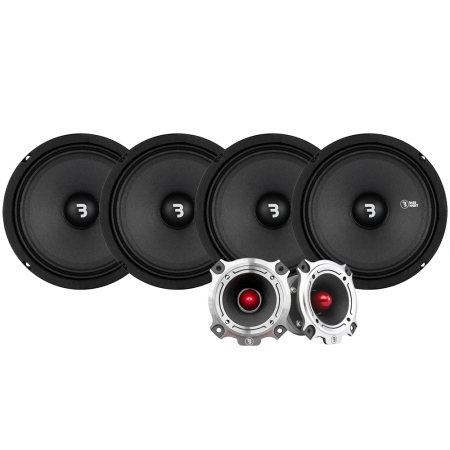 4-pack Bass Habit SP165M med SP25HT, SPL-paket i gruppen Paketlösningar / Paket för bilen / SPL Högtalarpaket hos BRL (SETSP165MPKT7)
