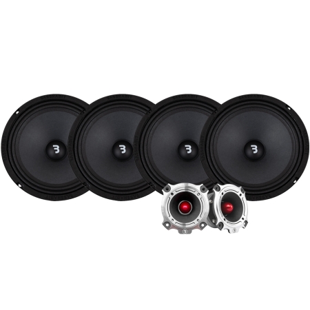 4-pack Bass Habit SP200M med SP25HT, SPL-paket i gruppen Paketlösningar / Paket för bilen / SPL Högtalarpaket hos BRL (SETSP200MPKT9)