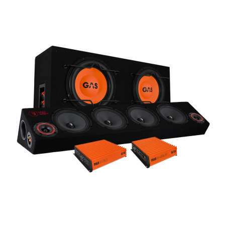 GAS MAD B1-210 baspaket & Play SPL64 raggarplanka med slutsteg i gruppen Paketlösningar / Paket för bilen / Raggarpaket hos BRL (SETSPL64PKT6)