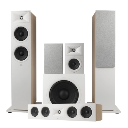 JBL Stage 260F 5.1 högtalarpaket med 220P och center, vitt i gruppen Paketlösningar / Paket för hemmet / Högtalarpaket hem hos BRL (SETSTAGE260FPKT4)