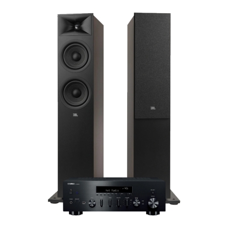 JBL Stage 260F 2.0 stereopaket med R-N600A, svart i gruppen Paketlösningar / Paket för hemmet / Stereopaket hos BRL (SETSTAGE260FPKT5)