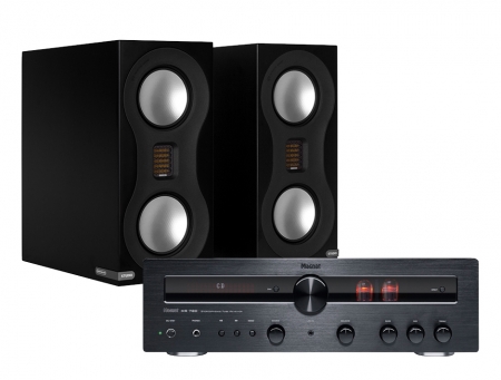 Magnat MR780 & Monitor Audio Studio svarta, stereopaket i gruppen Paketlösningar / Paket för hemmet / Stereopaket hos BRL (SETSTUDIOPKT5)