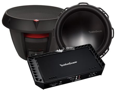 2st Rockford Fosgate Power T0D412 + Rockford Fosgate T15001bdCP i gruppen Paketlösningar / Paket för bilen / Baspaket hos BRL Electronics (SETT0D412PKT1)