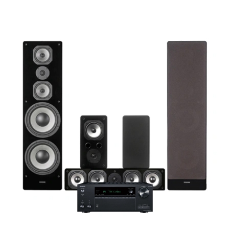 Onkyo TX-NR7100 med Dynavoice Challenger M-105 5.0 hemmabiopaket, svart i gruppen Paketlösningar / Paket för hemmet / Hemmabio & Hemmabiopaket hos BRL (SETTXNR7100PKT3)