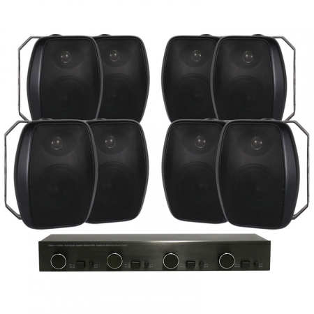 System One OD570 med System One VSS4 Högtalarväxel i gruppen Paketlösningar / Paket för hemmet / Multiroompaket hos BRL (SETVSS4PKT2)