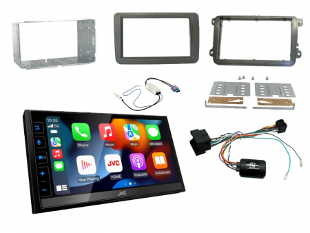 Installationskit VW 2-DIN (MIB-PQ) & JVC KW-M785DBW i gruppen Billjud / Vad passar i min bil / Volkswagen / Transporter / Transporter T6 2015-2020 / Byta stereo Transporter T6 2015-2020 hos BRL Electronics (SETVWPKT34)