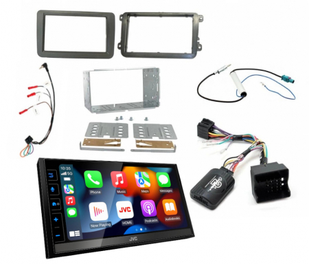 Installationskit Volkswagen 2-DIN & JVC KW-M785DBW i gruppen Billjud / Vad passar i min bil / Volkswagen / Transporter / Transporter T5.1 2010-2015 / Byta stereo Transporter T5.1 2010-2015 hos BRL Electronics (SETVWPKT4)