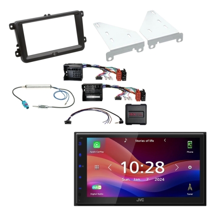 JVC KW-M695DBW bilstereopaket till VW 2004- i gruppen Billjud / Vad passar i min bil / Volkswagen / Transporter / Transporter T6 2015-2020 / Byta stereo Transporter T6 2015-2020 hos BRL (SETVWPKT44)