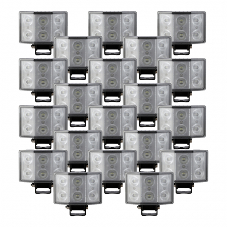 20-pack NIZLED W60 Vinklad arbetsbelysning 60W (5600 lumen), arbetsljuspaket i gruppen Billjud / LED-Belysning / LED-lampor / Arbetsbelysning hos BRL Electronics (SETW60RFAX20)