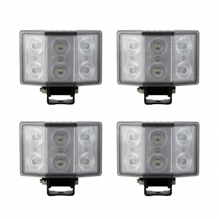 4-pack NIZLED W60 Vinklad arbetsbelysning 60W (5600 lumen), arbetsljuspaket i gruppen Billjud / LED-Belysning / LED-lampor / Arbetsbelysning hos BRL Electronics (SETW60RFAX4)