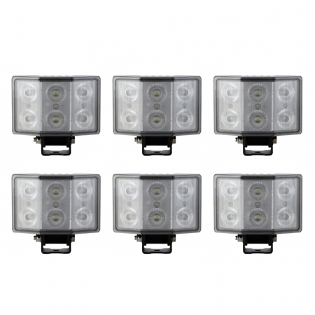6-pack NIZLED W60 Vinklad arbetsbelysning 60W (5600 lumen), arbetsljuspaket i gruppen Billyd / LED-Belysning / LED-lamper / Arbeidslys hos BRL Electronics (SETW60RFAX6)