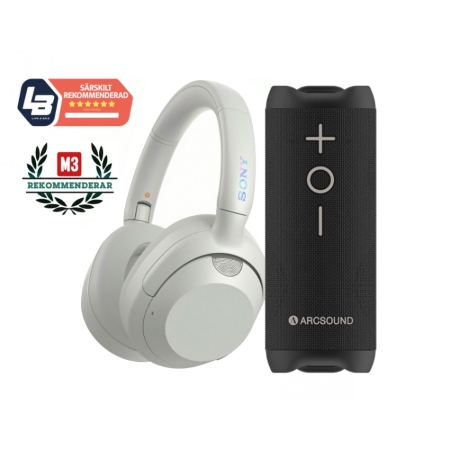 Sony ULT Wear WH-ULT900N i vitt med Arcsound EDGE i gruppen Nyheter hos BRL (SETWHULT900NBWPKT1)
