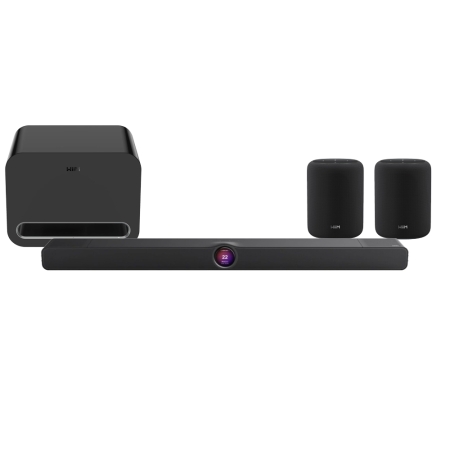 WiiM Bar surroundpaket med WiiM Sub Pro och Sound Lite, svart i gruppen Paketlösningar / Paket för hemmet / Hemmabio & Hemmabiopaket hos BRL (SETWIIMBARPKT3)