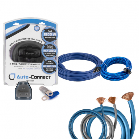 Auto-Connect kabelkit för 2 slutsteg, 50mm² mono & 20mm² 2-kanal i gruppen Billjud / Kablar / Kabelkit hos BRL Electronics (SETWK500PKT1)