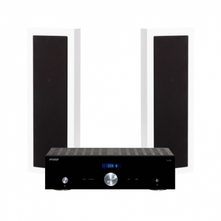 Advance Acoustic X-i75 & DLS Flatbox XL v2 Vita, stereopaket i gruppen Paketlösningar / Paket för hemmet / Stereopaket hos BRL Electronics (SETXI75PKT4)